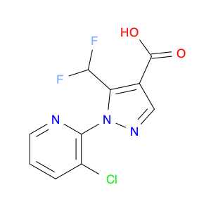 1H-Pyrazole-4-carboxylic acid, 1-(3-chloro-2-pyridinyl)-5-(difluoromethyl)-