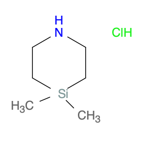 1-Aza-4-silacyclohexane, 4,4-dimethyl-, hydrochloride (1:1)