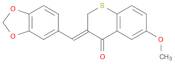 4H-1-Benzothiopyran-4-one, 3-(1,3-benzodioxol-5-ylmethylene)-2,3-dihydro-6-methoxy-, (Z)- (9CI)