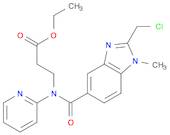 β-Alanine, N-[[2-(chloromethyl)-1-methyl-1H-benzimidazol-5-yl]carbonyl]-N-2-pyridinyl-, ethyl ester