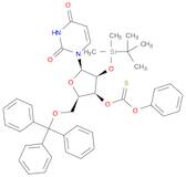 Uridine, 2'-O-[(1,1-dimethylethyl)dimethylsilyl]-5'-O-(triphenylmethyl)-, 3'-(O-phenyl carbonothio…