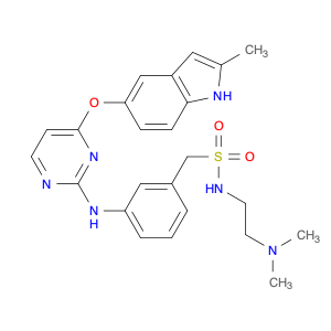 Benzenemethanesulfonamide, N-[2-(dimethylamino)ethyl]-3-[[4-[(2-methyl-1H-indol-5-yl)oxy]-2-pyrimi…