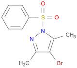 1H-Pyrazole, 4-bromo-3,5-dimethyl-1-(phenylsulfonyl)-