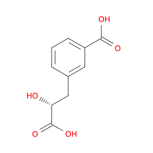 Benzenepropanoic acid, 3-carboxy-α-hydroxy-, (αR)-