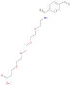 Propanoic acid, 3-[[13-(4-formylphenyl)-13-oxo-3,6,9-trioxa-12-azatridec-1-yl]oxy]-