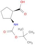 Cyclopentanecarboxylic acid, 2-[[(1,1-dimethylethoxy)carbonyl]amino]-, (1R,2S)-