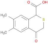 1H-2-Benzothiopyran-1-carboxylic acid, 3,4-dihydro-6,7-dimethyl-4-oxo-