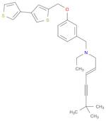 Benzenemethanamine, 3-([3,3'-bithiophen]-5-ylmethoxy)-N-[(2E)-6,6-dimethyl-2-hepten-4-yn-1-yl]-N...