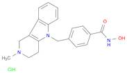 Benzamide, N-hydroxy-4-[(1,2,3,4-tetrahydro-2-methyl-5H-pyrido[4,3-b]indol-5-yl)methyl]-, hydrochl…