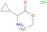 Cyclopropaneacetic acid, α-amino-, ethyl ester, hydrochloride (1:1)