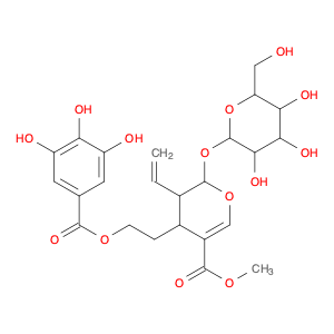 2H-Pyran-5-carboxylic acid, 3-ethenyl-2-(β-D-glucopyranosyloxy)-3,4-dihydro-4-[2-[(3,4,5-trihydr...