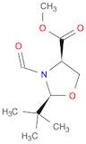 4-Oxazolidinecarboxylic acid, 2-(1,1-dimethylethyl)-3-formyl-, methyl ester, (2S,4R)-