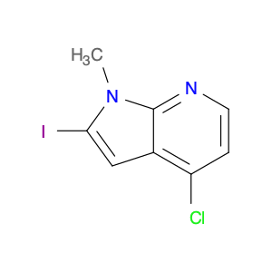 1H-Pyrrolo[2,3-b]pyridine, 4-chloro-2-iodo-1-methyl-