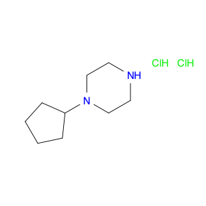 Piperazine, 1-cyclopentyl-, hydrochloride (1:2)