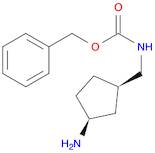 Carbamic acid, N-[[(1R,3S)-3-aminocyclopentyl]methyl]-, phenylmethyl ester