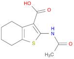 Benzo[b]thiophene-3-carboxylic acid, 2-(acetylamino)-4,5,6,7-tetrahydro-