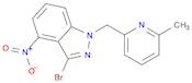 1H-Indazole, 3-bromo-1-[(6-methyl-2-pyridinyl)methyl]-4-nitro-