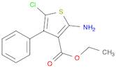 3-Thiophenecarboxylic acid, 2-amino-5-chloro-4-phenyl-, ethyl ester