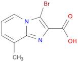 Imidazo[1,2-a]pyridine-2-carboxylic acid, 3-bromo-8-methyl-