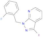 1H-Pyrazolo[3,4-b]pyridine, 1-[(2-fluorophenyl)methyl]-3-iodo-