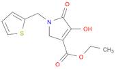 1H-Pyrrole-3-carboxylic acid, 2,5-dihydro-4-hydroxy-5-oxo-1-(2-thienylmethyl)-, ethyl ester