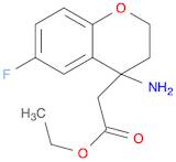 2H-1-Benzopyran-4-acetic acid, 4-amino-6-fluoro-3,4-dihydro-, ethyl ester