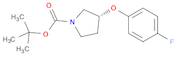 1-Pyrrolidinecarboxylic acid, 3-(4-fluorophenoxy)-, 1,1-dimethylethyl ester, (3R)-