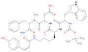 L-Phenylalaninamide, N-[(1,1-dimethylethoxy)carbonyl]-L-tryptophyl-N6-[3-(4-hydroxyphenyl)-1-oxo...