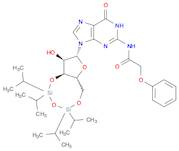 Guanosine, N-(2-phenoxyacetyl)-3',5'-O-[1,1,3,3-tetrakis(1-methylethyl)-1,3-disiloxanediyl]-