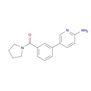 5-[3-(pyrrolidinocarbonyl]phenyl]pyridin-2-amine