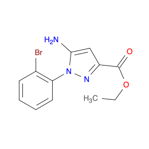 1H-Pyrazole-3-carboxylic acid, 5-amino-1-(2-bromophenyl)-, ethyl ester