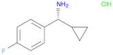 Benzenemethanamine, α-cyclopropyl-4-fluoro-, hydrochloride (1:1), (αR)-