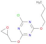 1,3,5-Triazine, 2-butoxy-4-chloro-6-(2-oxiranylmethoxy)-