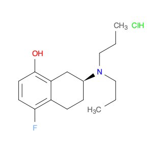 1-Naphthalenol, 7-(dipropylamino)-4-fluoro-5,6,7,8-tetrahydro-, hydrochloride (1:1), (7S)-