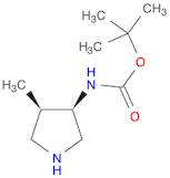 Carbamic acid, (4-methyl-3-pyrrolidinyl)-, 1,1-dimethylethyl ester, (3R-cis)- (9CI)