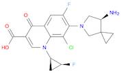 3-Quinolinecarboxylic acid, 7-[(7S)-7-amino-5-azaspiro[2.4]hept-5-yl]-8-chloro-6-fluoro-1-[(1R,2S)…