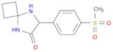 5,8-Diazaspiro[3.4]octan-6-one, 7-[4-(methylsulfonyl)phenyl]-