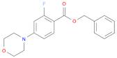 Benzoic acid, 2-fluoro-4-(4-morpholinyl)-, phenylmethyl ester