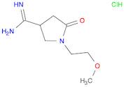 3-Pyrrolidinecarboximidamide, 1-(2-methoxyethyl)-5-oxo-, hydrochloride (1:1)