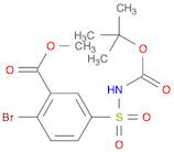 Benzoic acid, 2-bromo-5-[[[(1,1-dimethylethoxy)carbonyl]amino]sulfonyl]-, methyl ester