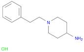 4-Piperidinamine, 1-(2-phenylethyl)-, hydrochloride (1:1)