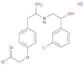 Acetic acid, 2-[4-[(2S)-2-[[(2S)-2-(3-chlorophenyl)-2-hydroxyethyl]amino]propyl]phenoxy]-, sodium …