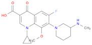 3-Quinolinecarboxylic acid, 1-cyclopropyl-6-fluoro-1,4-dihydro-8-methoxy-7-[3-(methylamino)-1-pi...