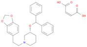 Piperidine, 1-[2-(1,3-benzodioxol-5-yl)ethyl]-3-(diphenylmethoxy)-, (3R)-, (2E)-2-butenedioate (...