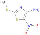 4-Thiazolamine, 2-(methylthio)-5-nitro-