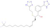 Benzenemethanol, 3-(1H-tetrazol-5-yl)-α-[(1R,2E,4Z)-14,14,14-trifluoro-1-[[2-(1H-tetrazol-5-yl)e...