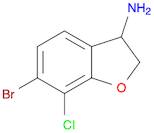 3-Benzofuranamine, 6-bromo-7-chloro-2,3-dihydro-