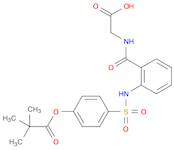 Propanoic acid, 2,2-dimethyl-, 4-[[[2-[[(carboxymethyl)amino]carbonyl]phenyl]amino]sulfonyl]phen...