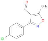 4-Isoxazolecarboxaldehyde, 3-(4-chlorophenyl)-5-methyl-