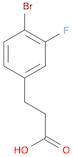 Benzenepropanoic acid, 4-bromo-3-fluoro-